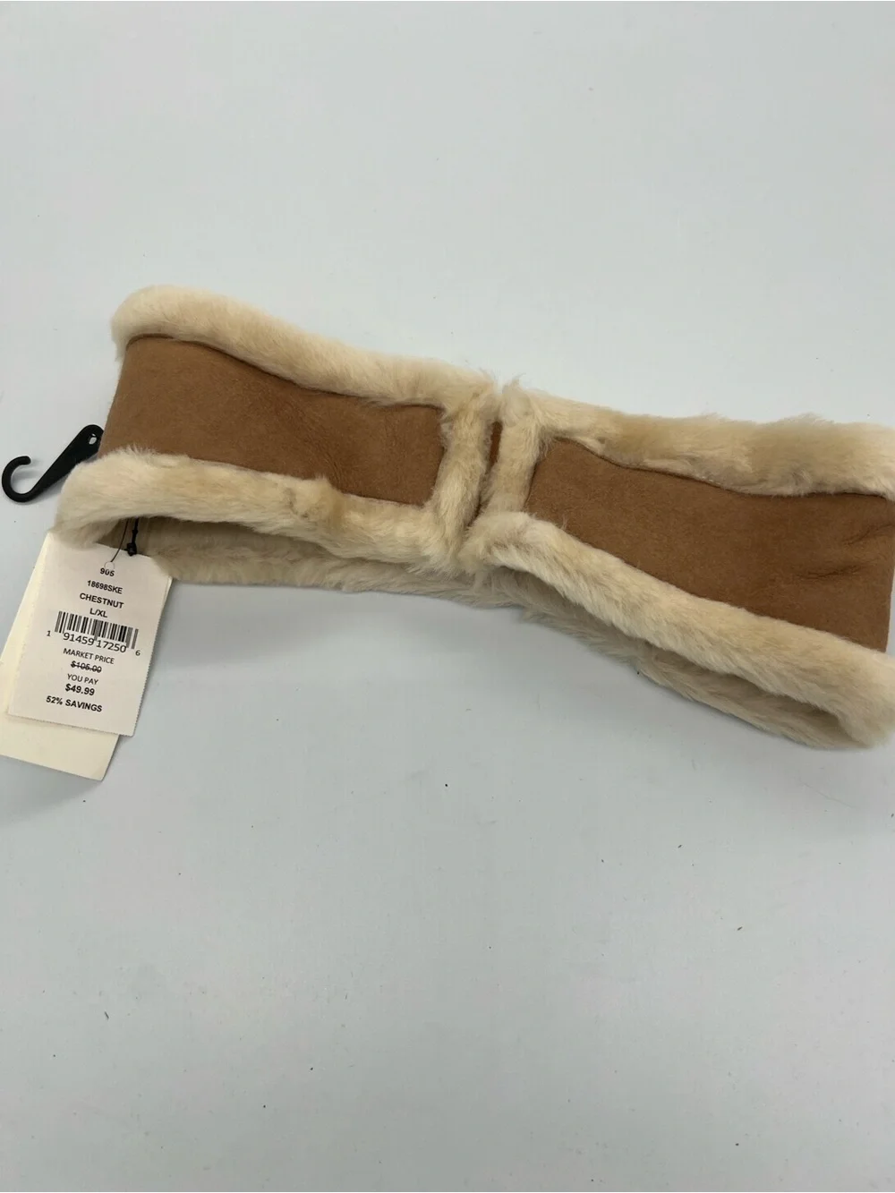 UGG Womens Chestnut Shearling Trim Headband
